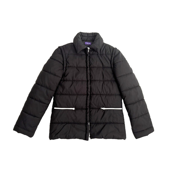 Future Ozbek Conversion Jacket Vest Women 6 Black Soft Shell Insulated Italy - Picture 1 of 12